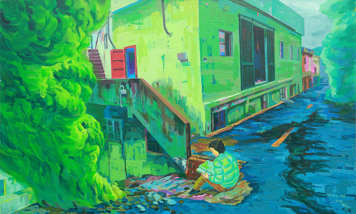 안보이는사람 Acrylic on canvas162.2×97.0cm 2008.jpg