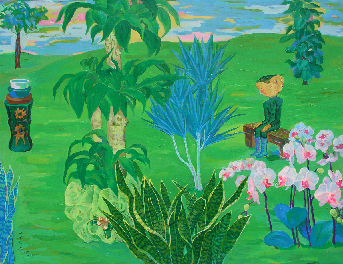 이식된숲 acrylic on canvas145.5 ×112.1cm 2009.jpg