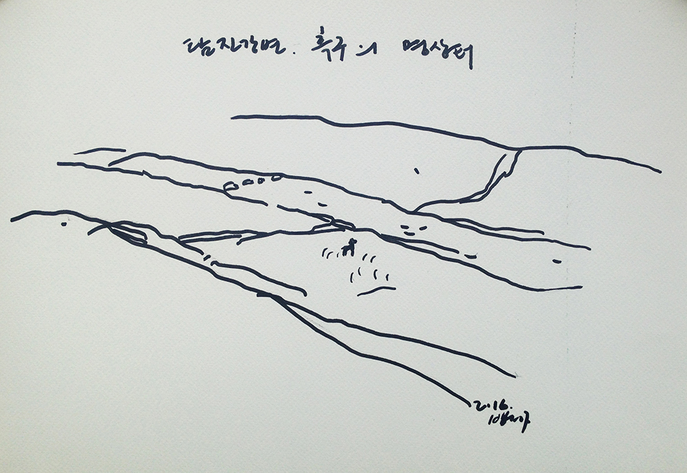 탐진강변 흑구의 명상터 종이에 펜26×36.6cm2016 복사본.jpg