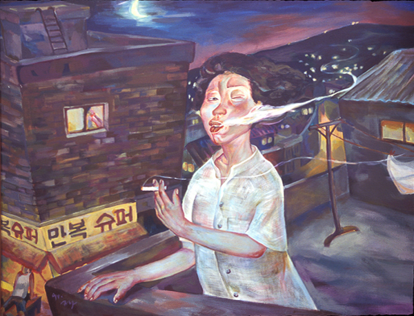 할말은많지만Acrylic on canvas 116.8×91.0cm 1994.jpg