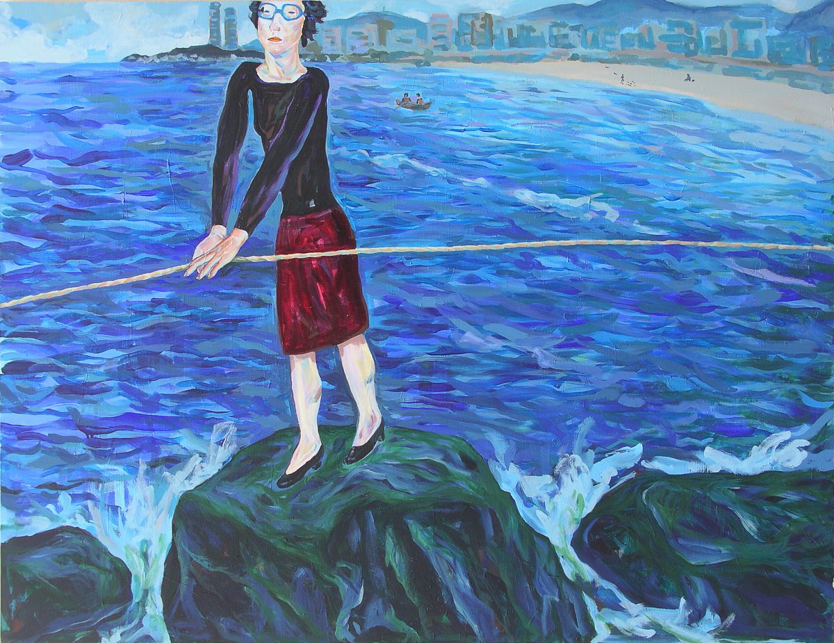 왜거길가려는거지Acrylic on canvas 145.5×112.1cm 2005.jpg