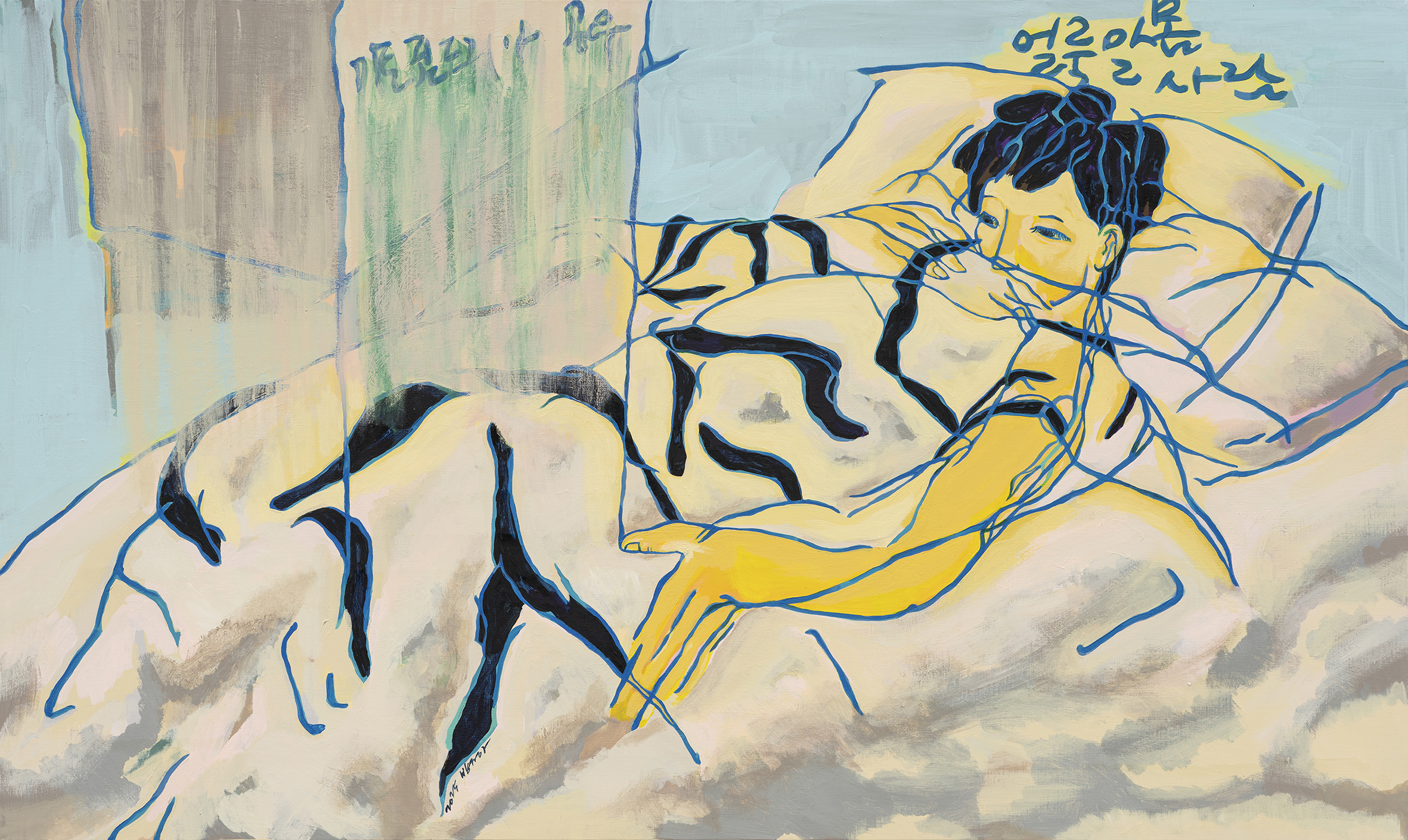 b25p1119]_2025_얼룩말몸사람_acrylic on canvas_97.0×162.2cm 복사.jpg