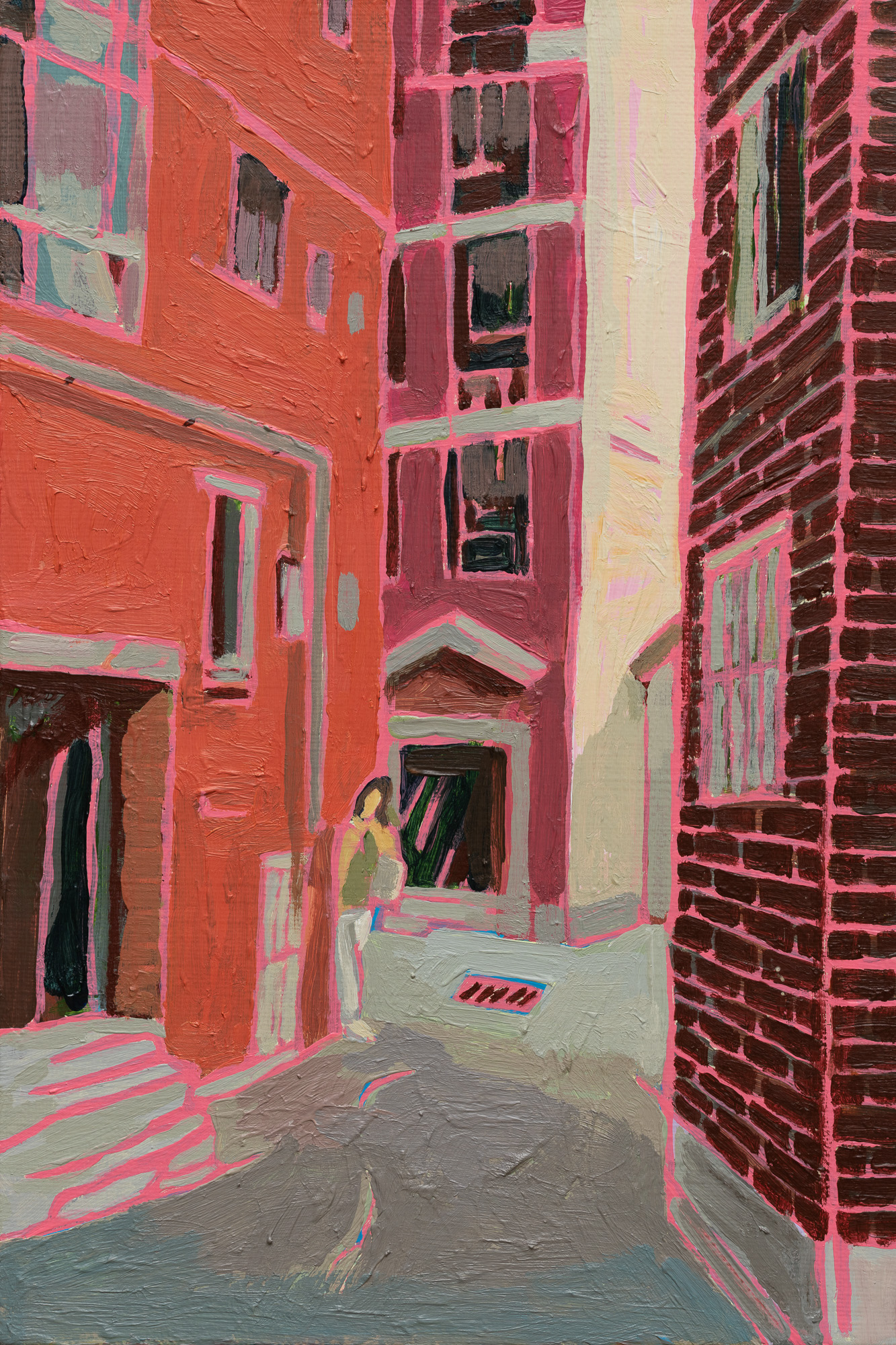 [b22p05047] 2022_골목길 돌아_Acrylic on canvas_33.4×21.2cm.jpg